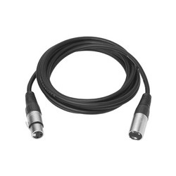 Vivolink XLR M/F cable 1m Black Ref: PROAUDXLRMF1