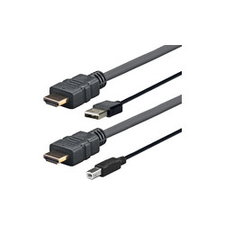 Vivolink Pro HDMI with USB 2.0 A/B 2M Ref: PROHDMIUSBAB2