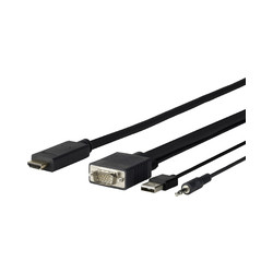 Vivolink Pro VGA + Audio to HDMI 3M Ref: PROVGAHDMI3