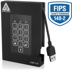 Apricorn HDD 2TB Encrypted USB 3.0 Reference: A25-3PL256-2000F