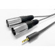 Vivolink 3.5MM CABLE to 2 x XLR male Reference: W127058198